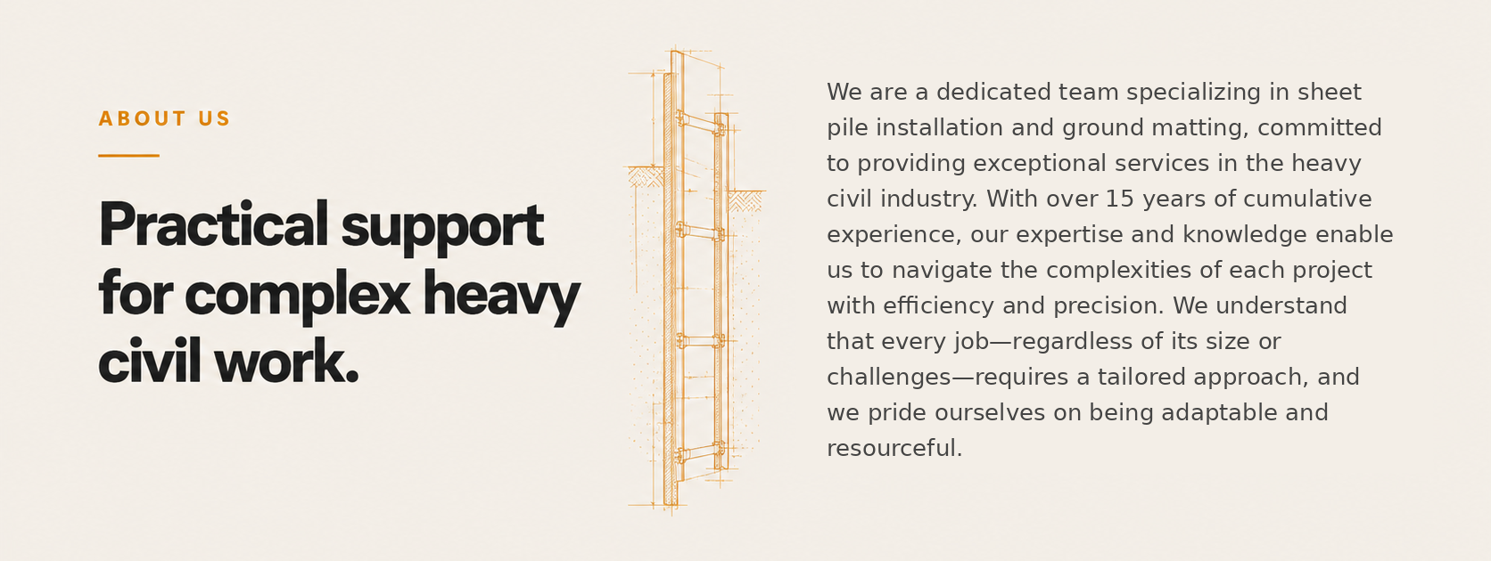 About Us section design