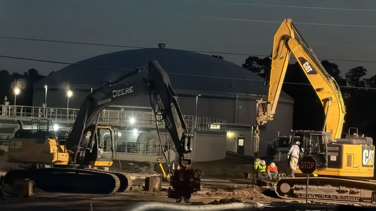 Ground matting and heavy equipment access worksite